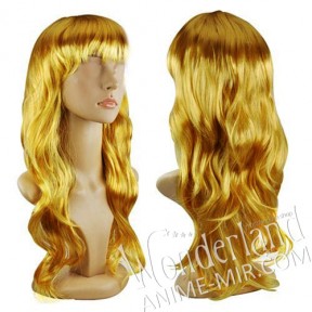 Косплей парик блонд темное золото 70см